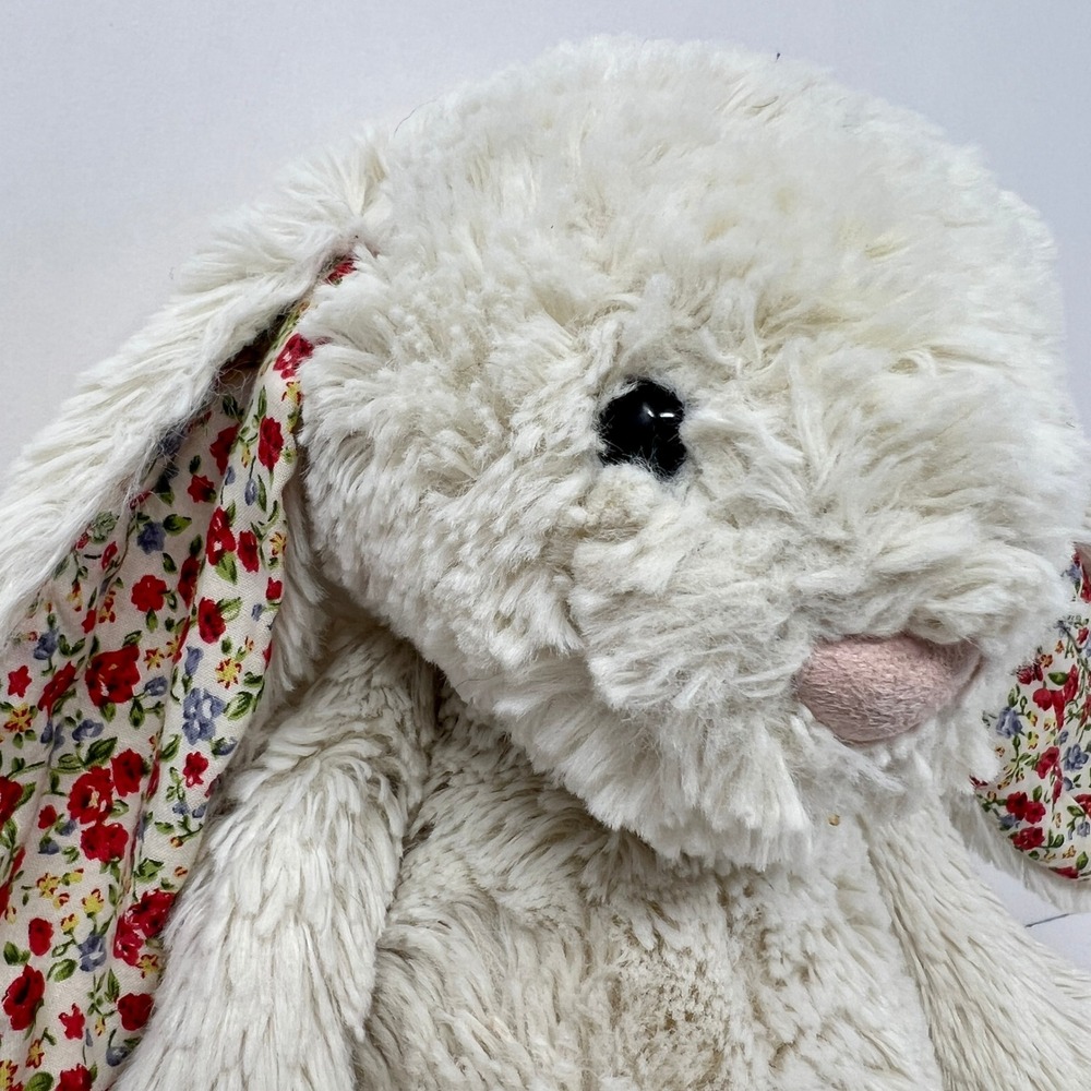 Jellycat Blossom Cream Bunny Cream Floral Ears Footpads JCINC1866 Plush Toy - Picture 16 of 16
